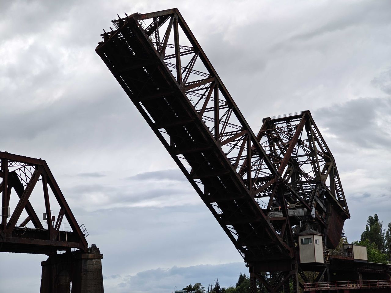 A raised bridge