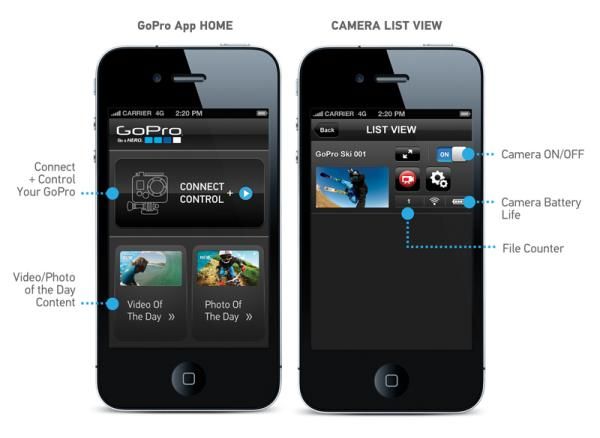 The upcoming GoPro smartphone and tablet app will provide users with a remote viewfinder, full controls, and easy manipulation of various camera settings such as metering and focus. In addition, users will also be able to upload files from the camera to the phone or tablet for nearly instant uploads.