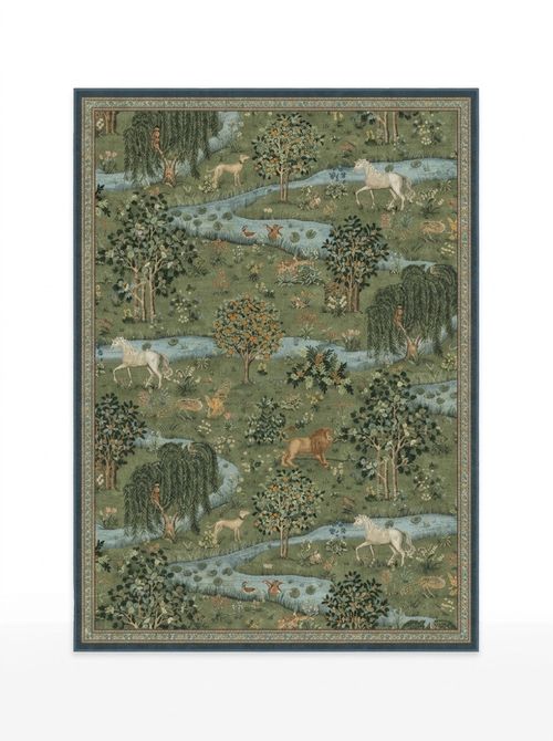 Owl & Willow Green Rug