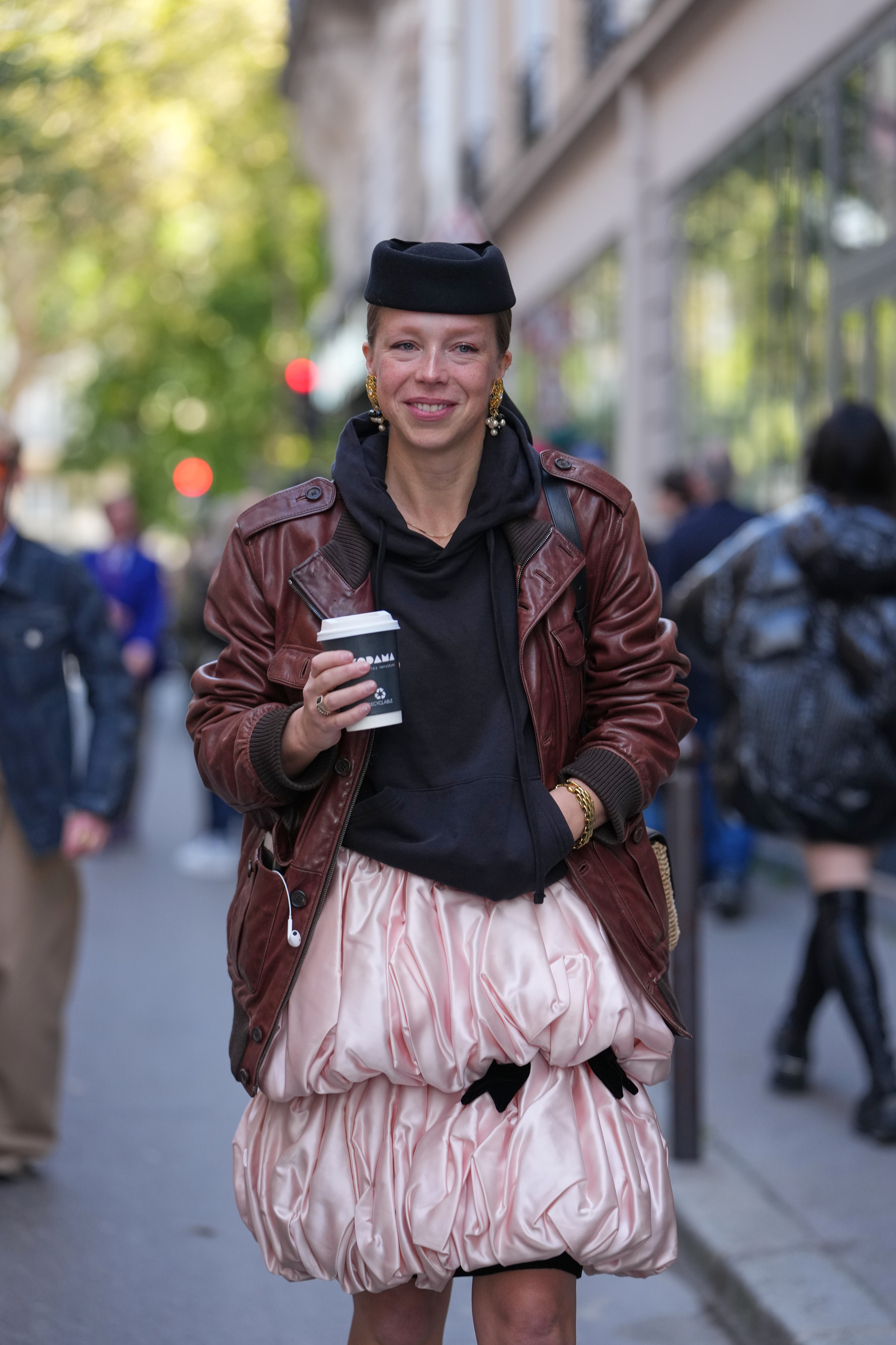 bubble skirt trend at paris fashion week