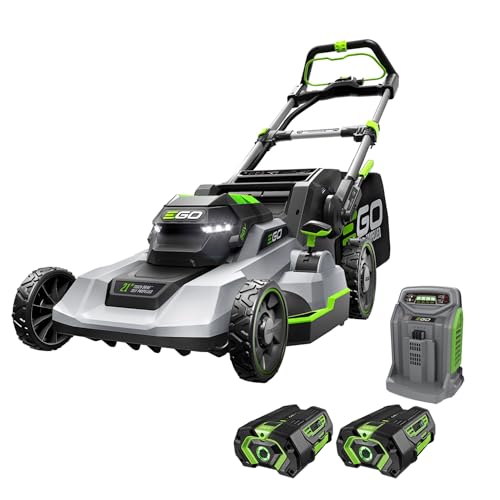 Ego Power+ Electric Lawn Mower, Self-Propelled Cordless With Touch Drive, Includes (2) 56v 4.0ah Batteries and Rapid Charger &amp;ndash; Lm2122sp-2