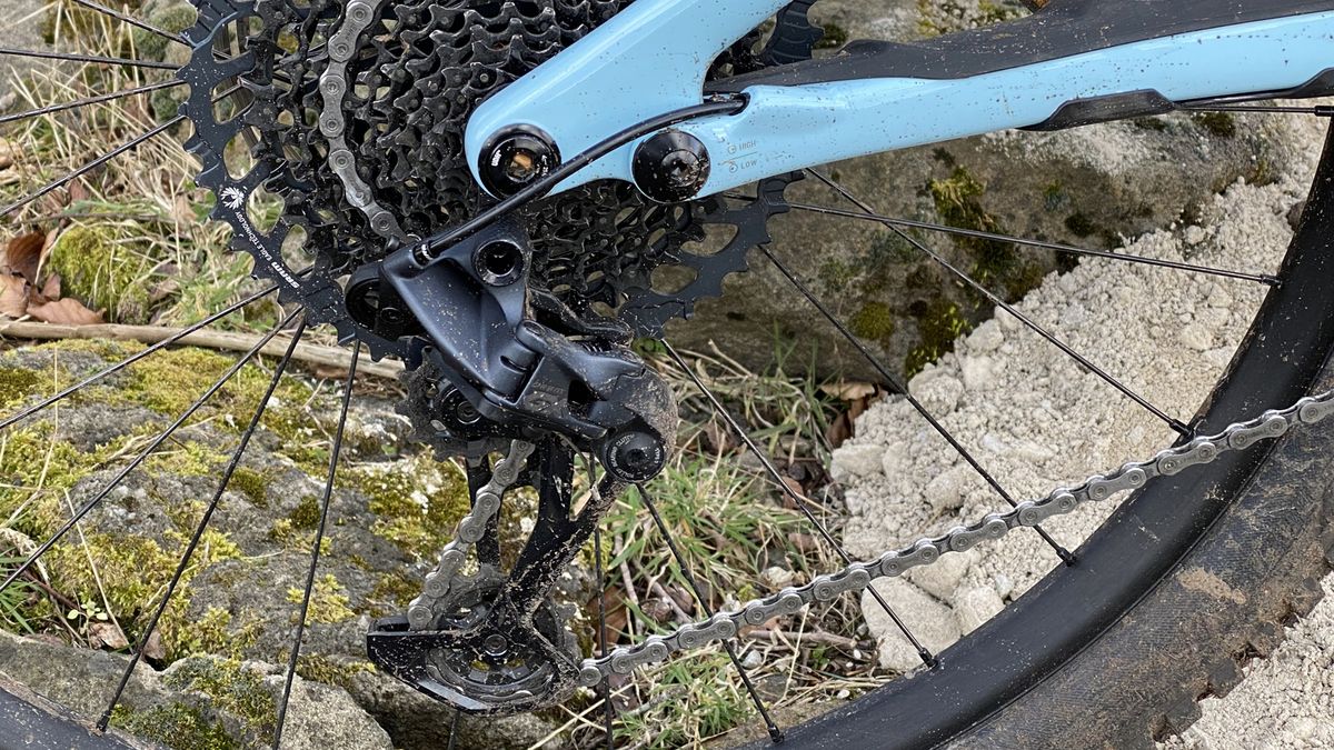 Specialized Stumpjumper fitted with a SRAM GX derailleur