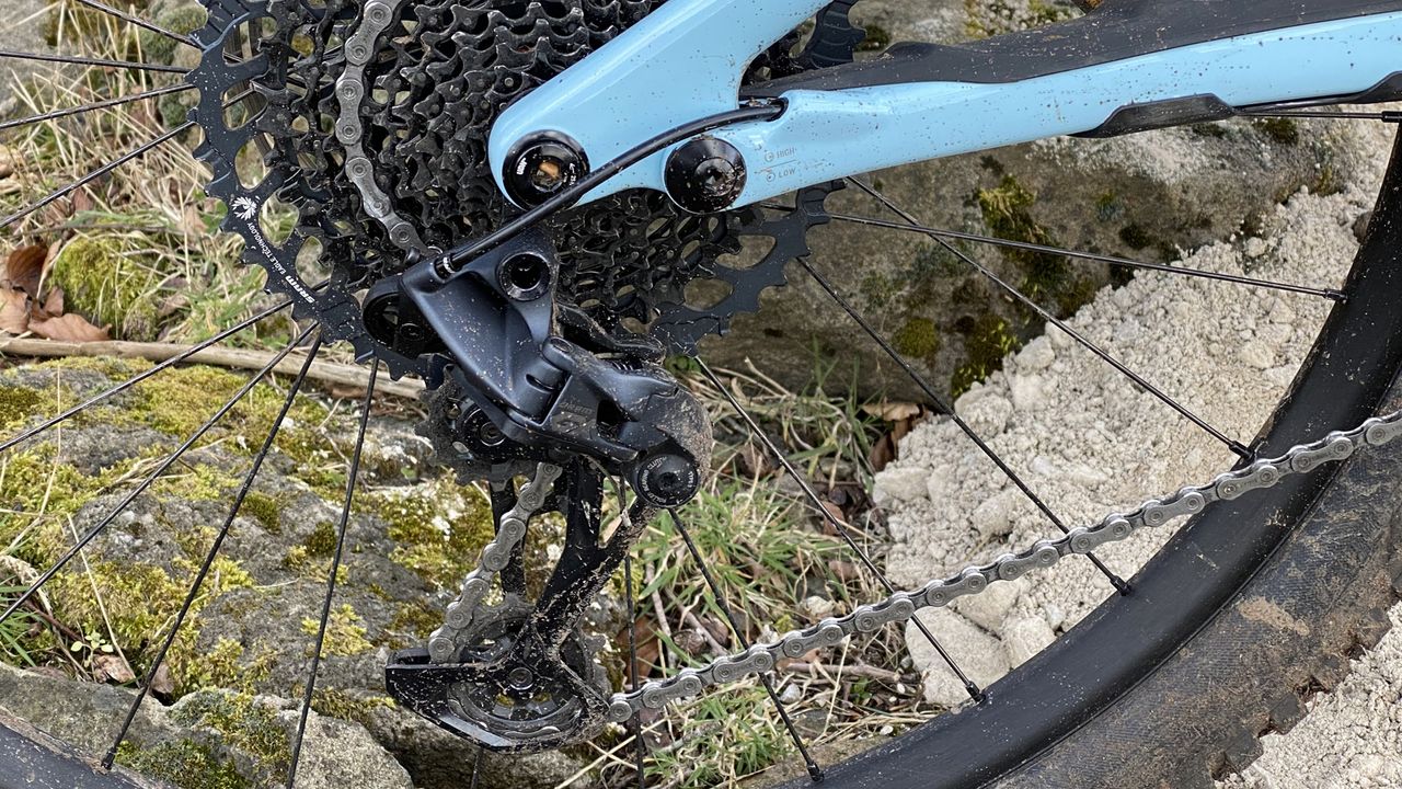 Specialized Stumpjumper fitted with a SRAM GX derailleur