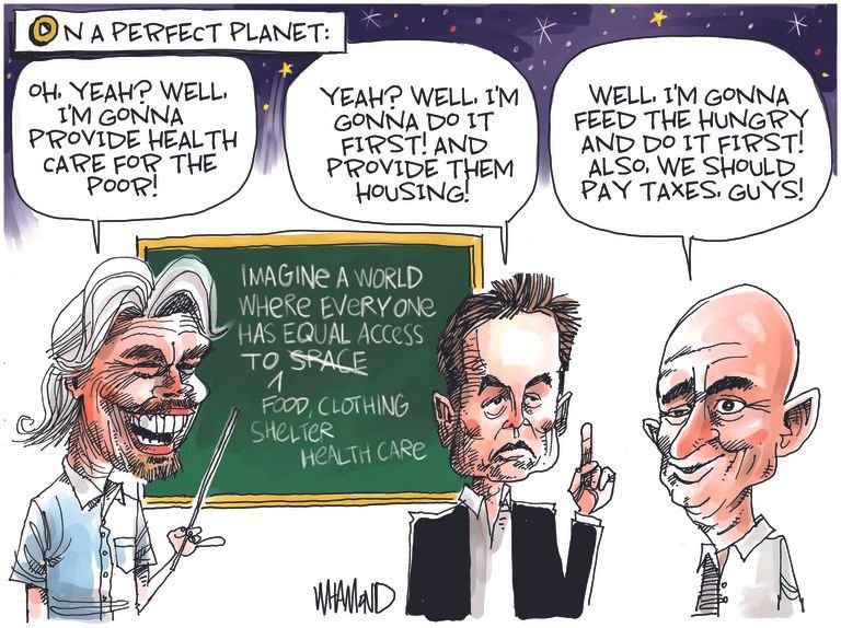 7 richly funny cartoons about billionaires in space | The Week