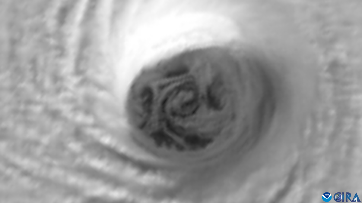 Satellite images show 'mesovortices' forming around the eye of deadly Hurricane Melissa