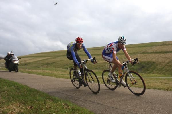 Georg Preidler (Team Type 1 - Sanofi) and Stefan Poutsma (Cyclingteam Jo Piels)