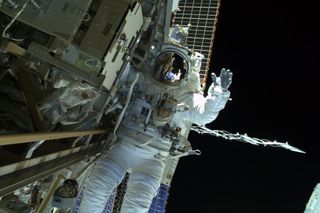 Astronaut During Spacewalk on April 23, 2014