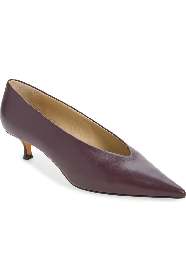 Babouche Kitten Heel Pointed Toe Pump