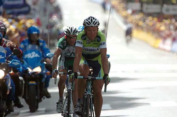 Kjell Carlstrom (Liquigas) takes second