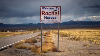 Area 51 is situated 120 miles (200 kilometers) northwest of Las Vegas, near the small towns of Rachel and Hiko.