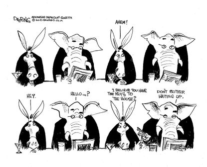 Political cartoon U.S. democrats republicans house congress