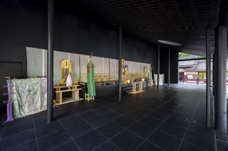 interior of japanese shrine by sou fujimoto