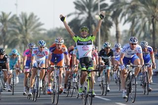Andrea Guardini wins stage, Tour of Qatar 2011, stage five