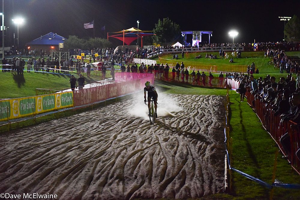 The new sandpit provided quite a challenge for the riders