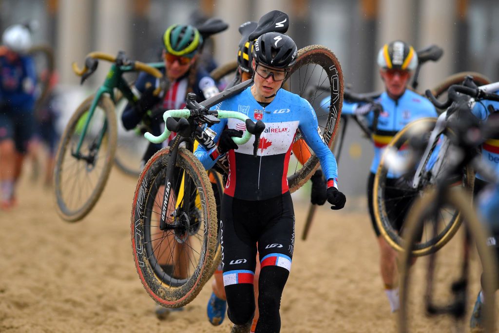 Maghalie Rochette, during the UCI CycloCross World Championships Oostende 2021, won second day of racing at Charm City Cross