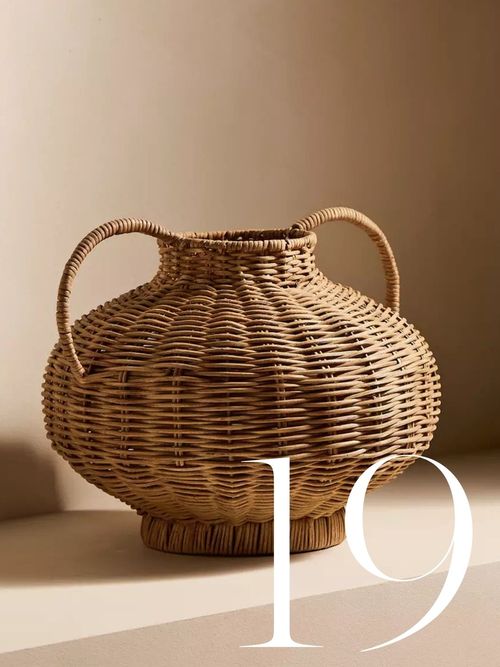 Woven Rattan Medium Vase