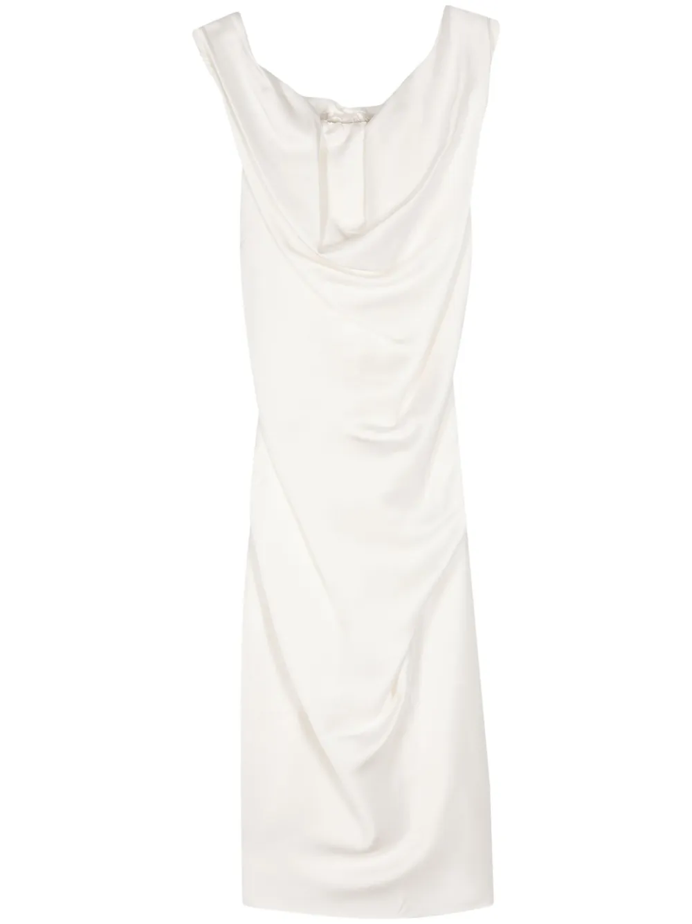 Vivienne Westwood Pre-Owned 2010s Crepe Draped Midi Dress | S