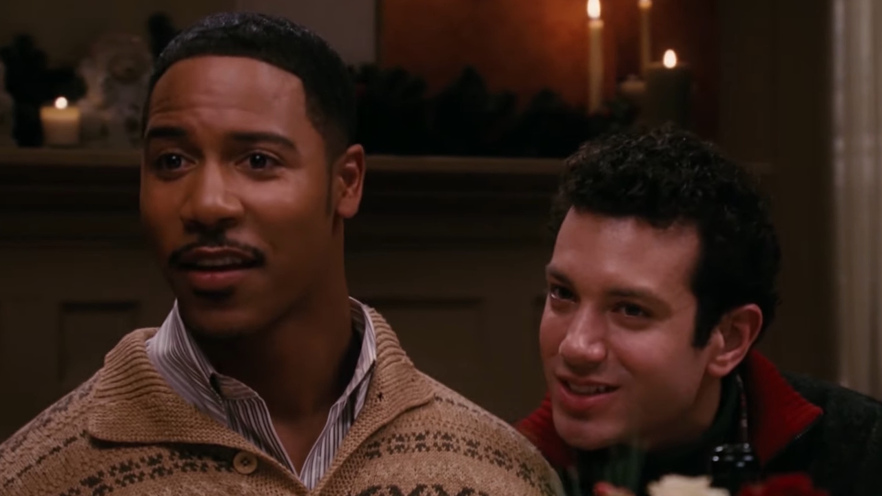 Brian J. White as Patrick and Tyrone Giordano as Thad in The Family Stone.