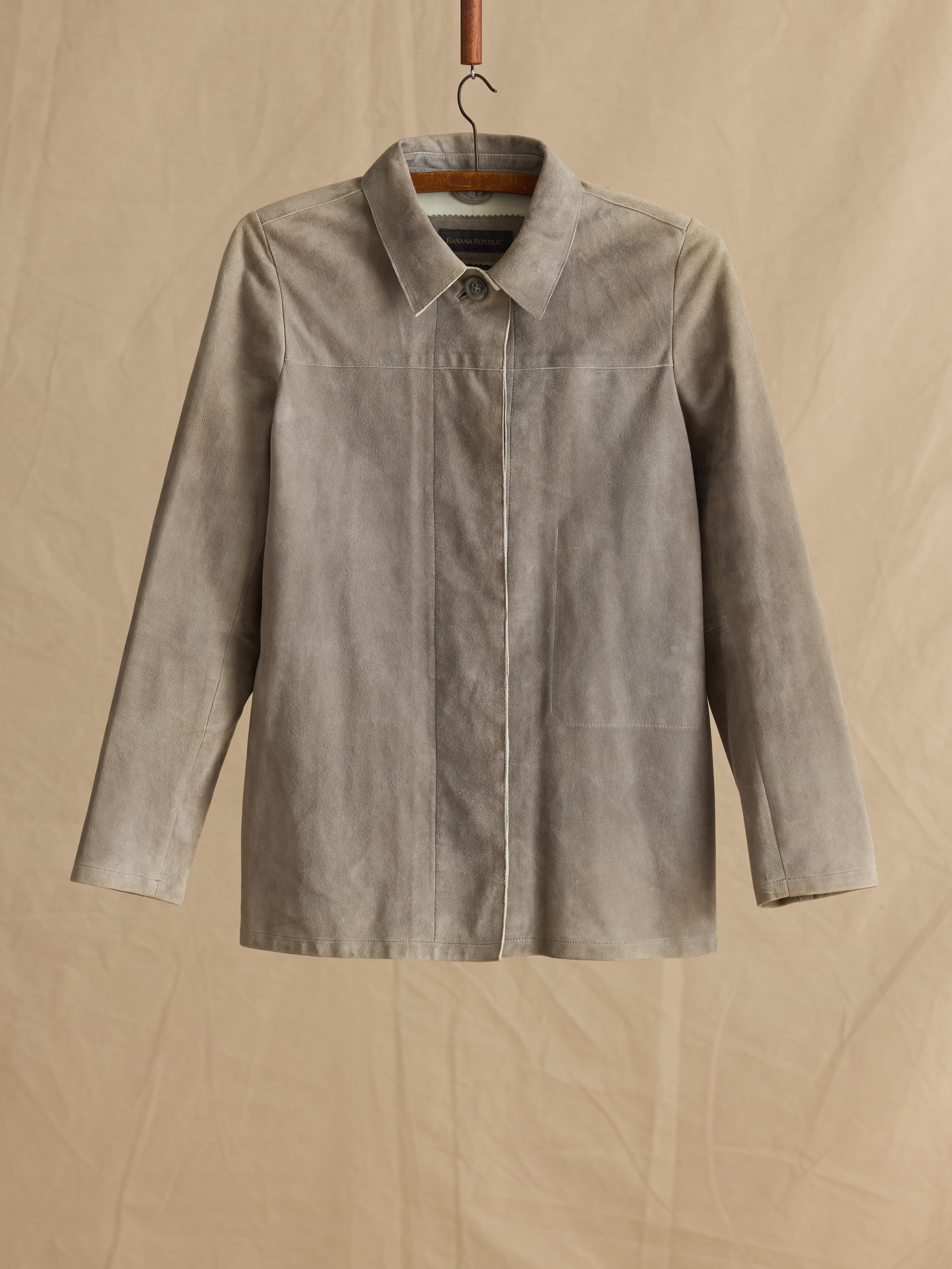Banana Republic, Suede Top-Button Jacket
