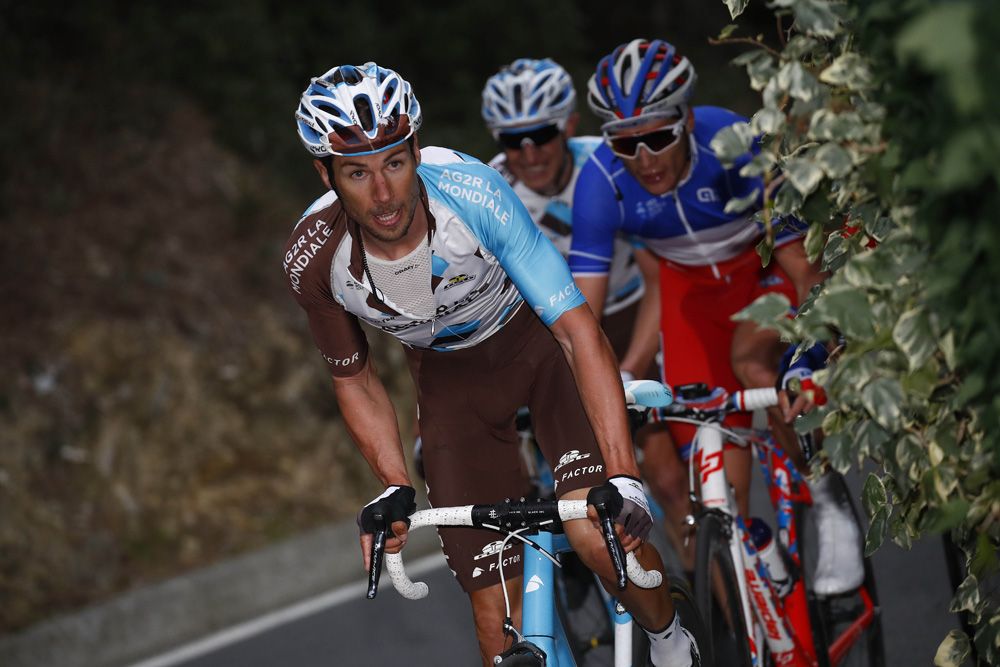 Mickael Cherel (Ag2R-La Mondiale) leads the chase