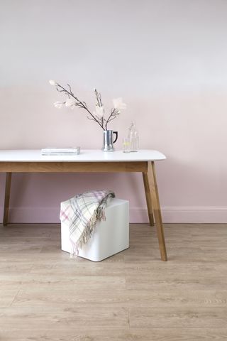 light pink ombre effect paint wall by danetti