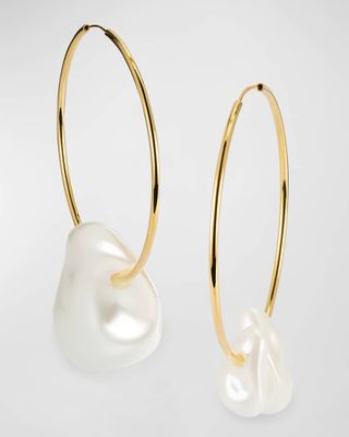 Juno Pearly Hoop Earrings