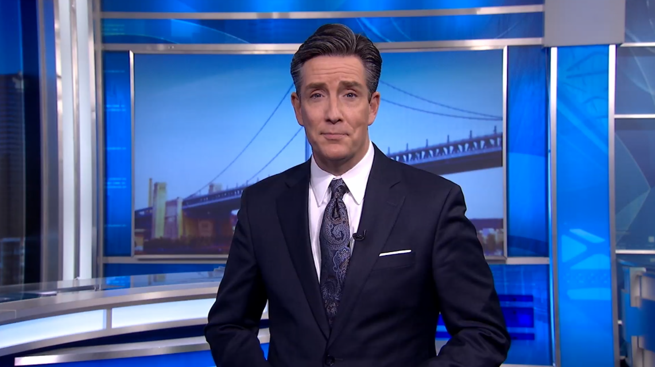 Jim Donovan in the newsroom