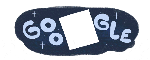 Google celebrated the first image of a black hole from the Event Horizon Telescope with this Google doodle on April 10, 2019.