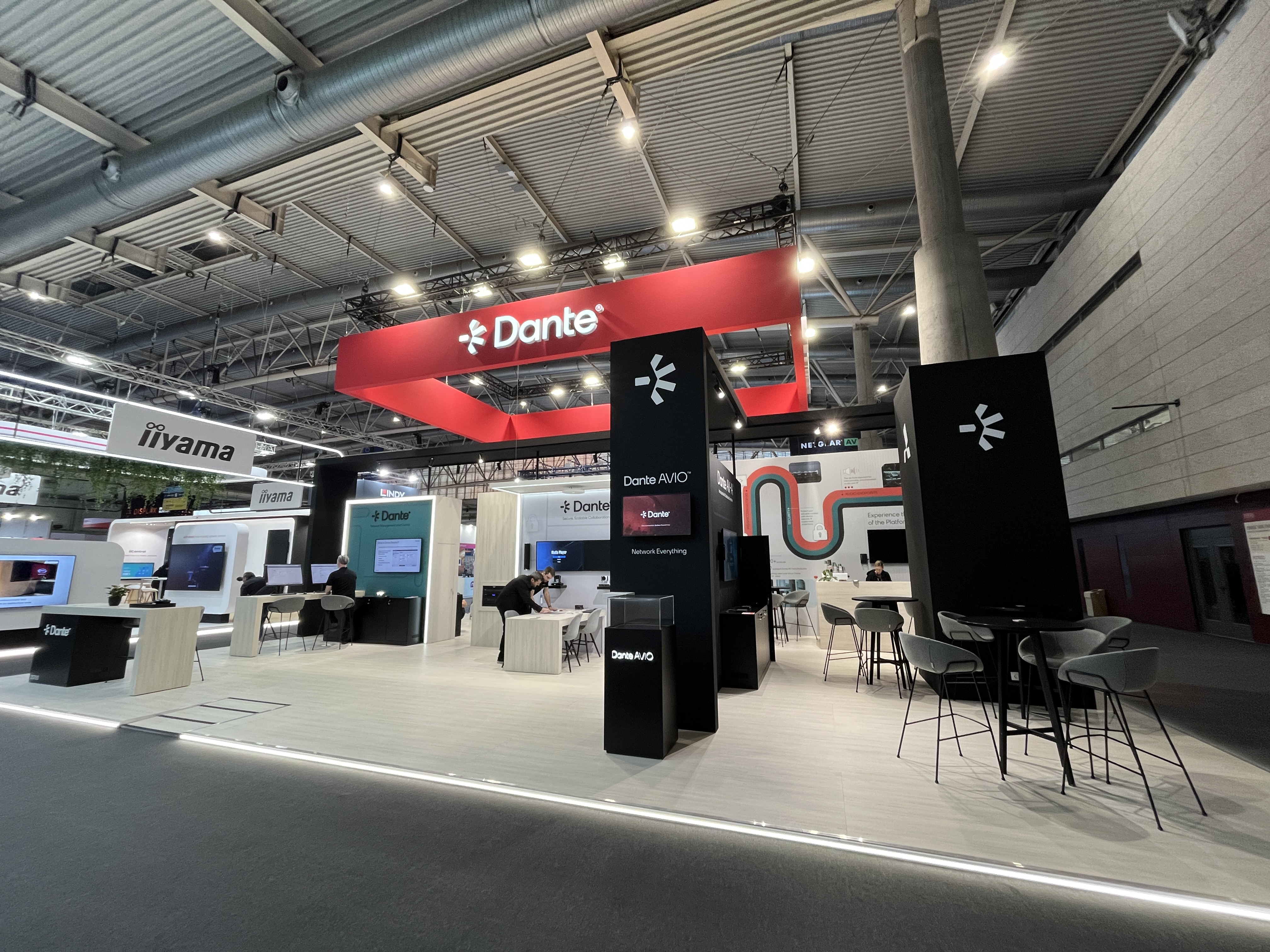 The Dante booth at InfoComm.