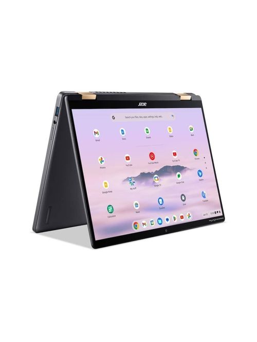 Chromebook Plus Spin 714 Laptop with Google AI &ndash; 14" WUXGA Touch - Intel Core Ultra 5 115U &ndash; 8GB LPDDR5 &ndash; 256GB SSD - Steel Gray