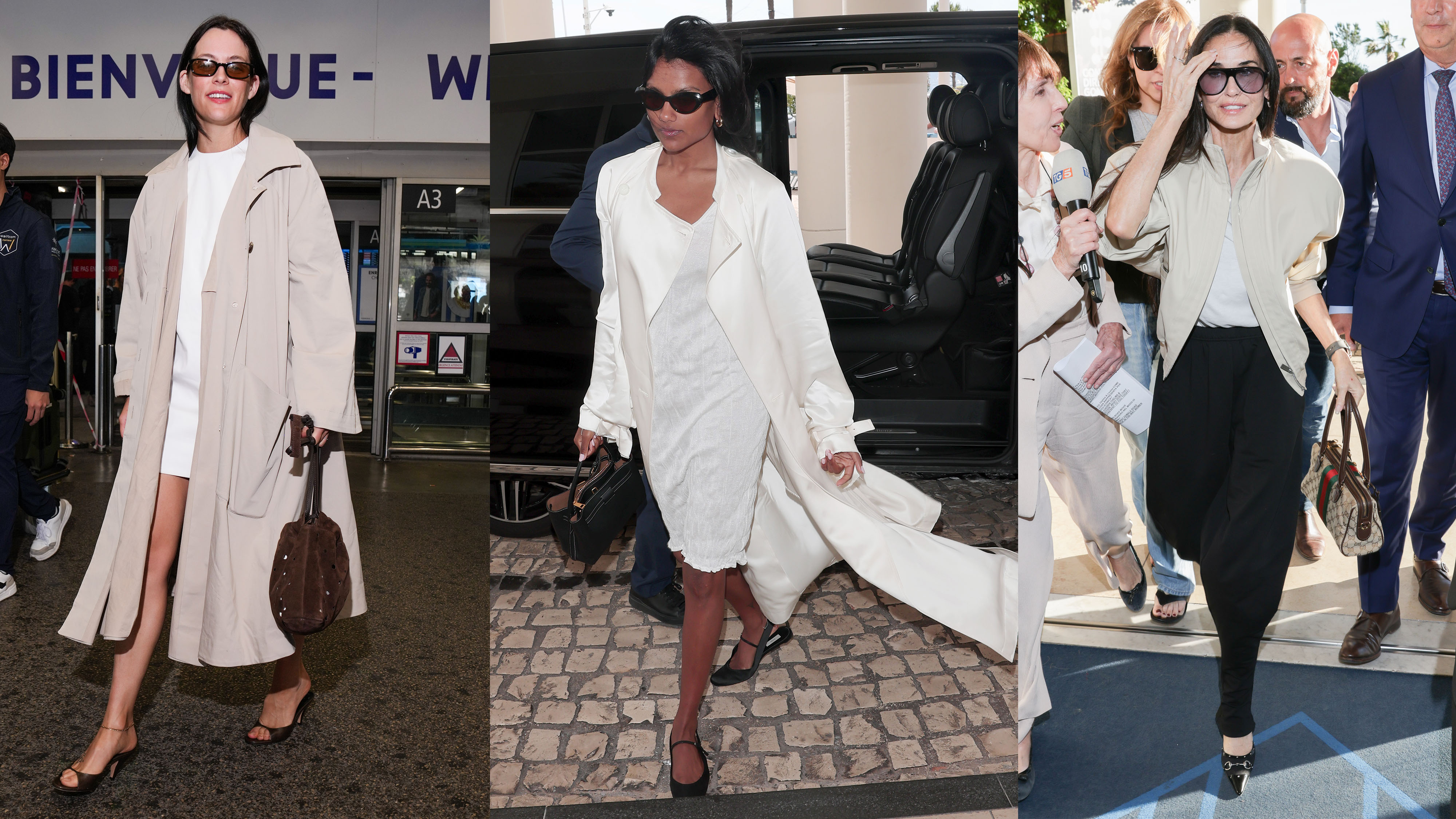 Celebrity street style outfit at the Cannes Film Festival