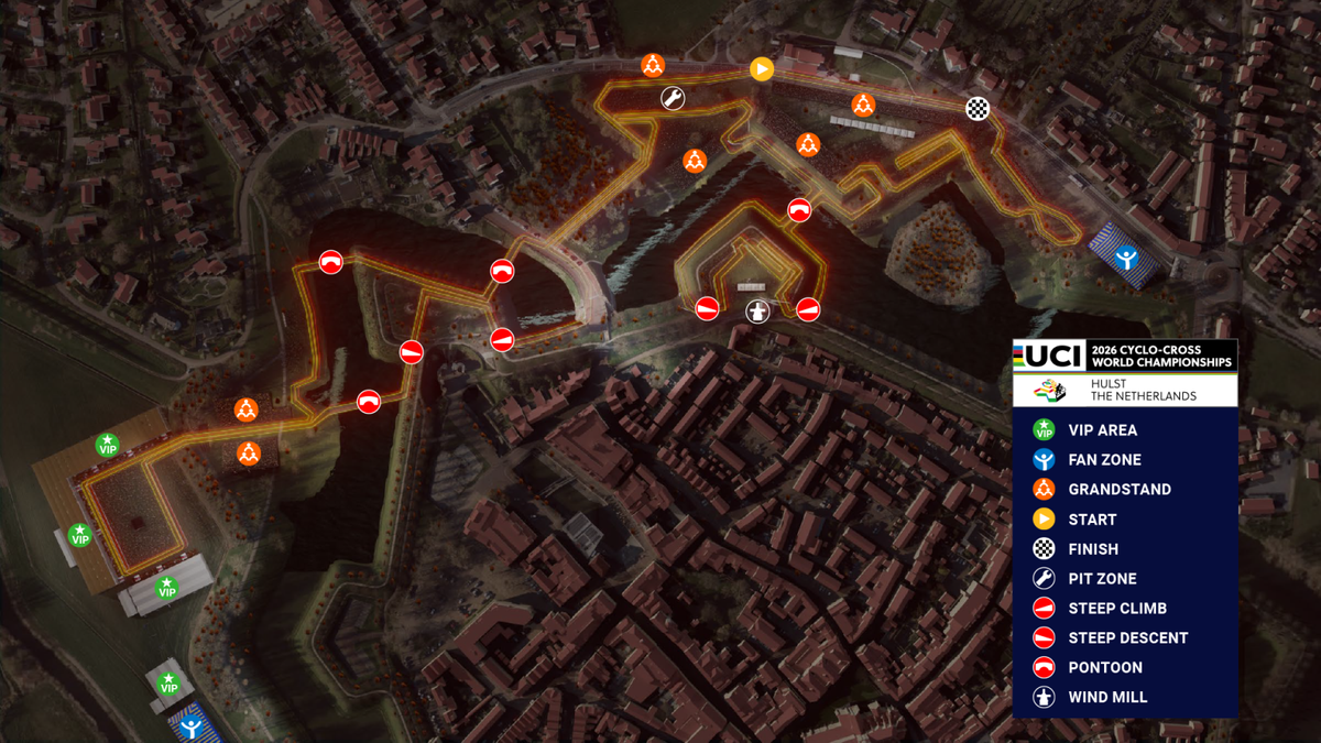 The course for the 2026 UCI Cyclocross World Championships