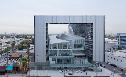 Boston-based Emerson College has opened a west-coast outpost in Los Angeles, designed by Thom Mayne of Morphosis Architects.