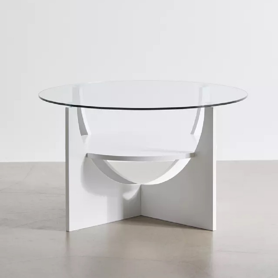 A two-tier coffee table