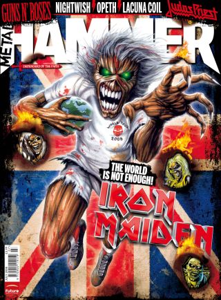 The cover of Metal Hammer magazine issue 208 featuring Iron Maiden‘s Eddie