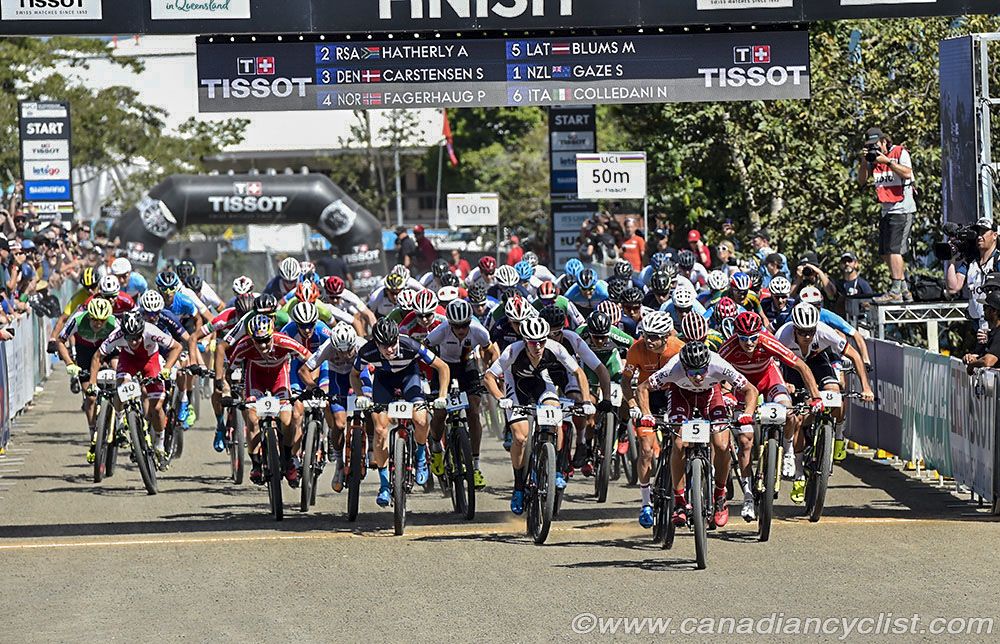 The start of the U23 men's race