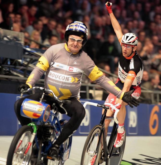 Michael M&oslash;rk&oslash;v in action in Rotterdam.