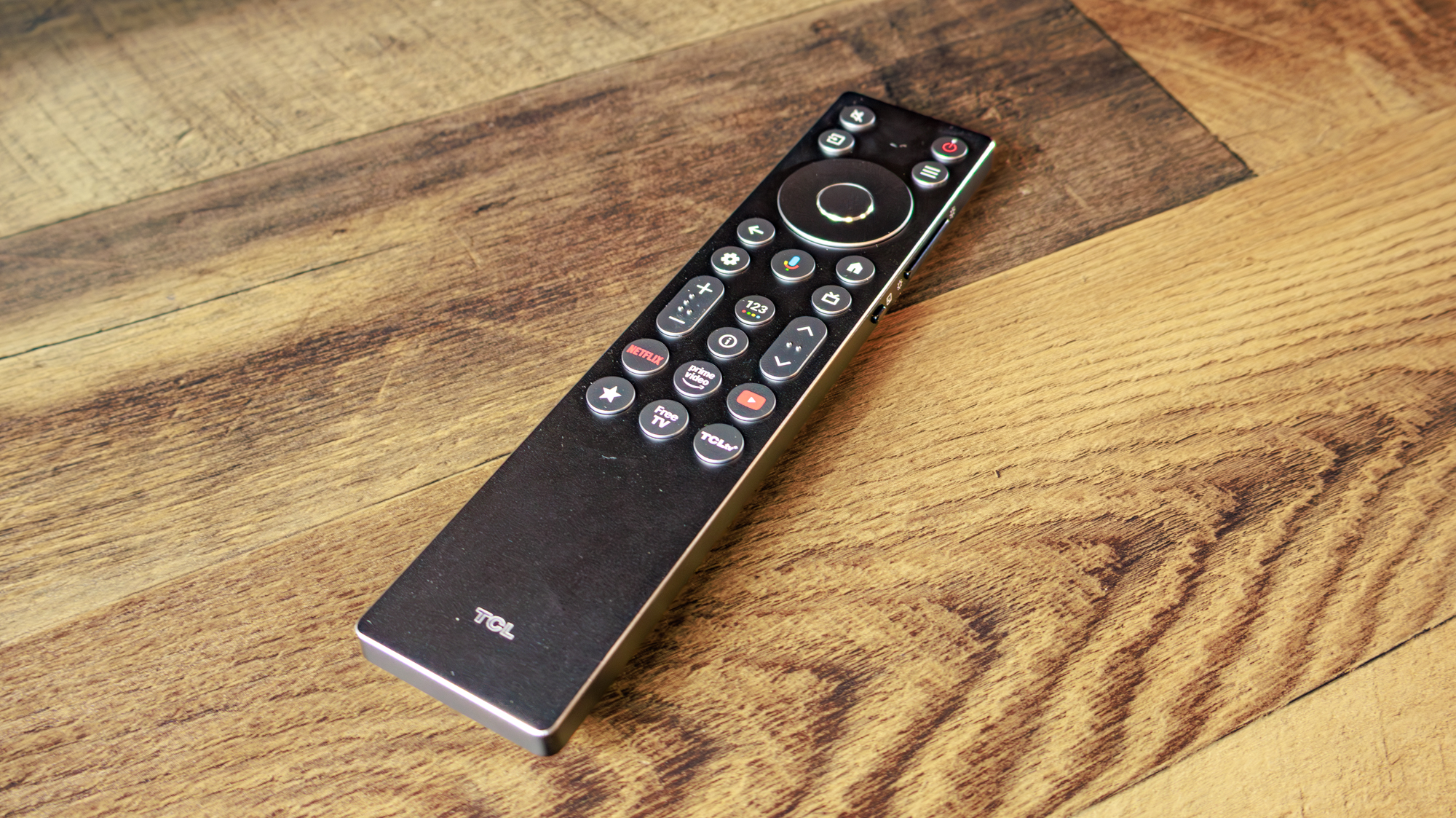 The remote for a TCL QM8L TV
