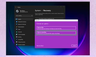 How to factory reset Windows 11 step 4