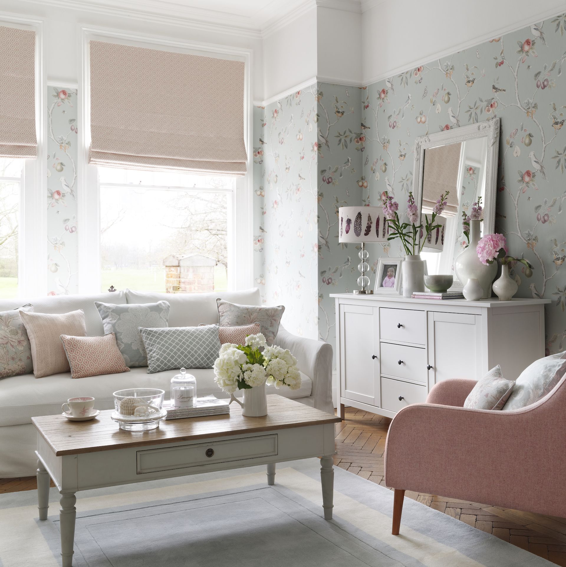 Pink and grey living room ideas - work this popular duo | Ideal Home