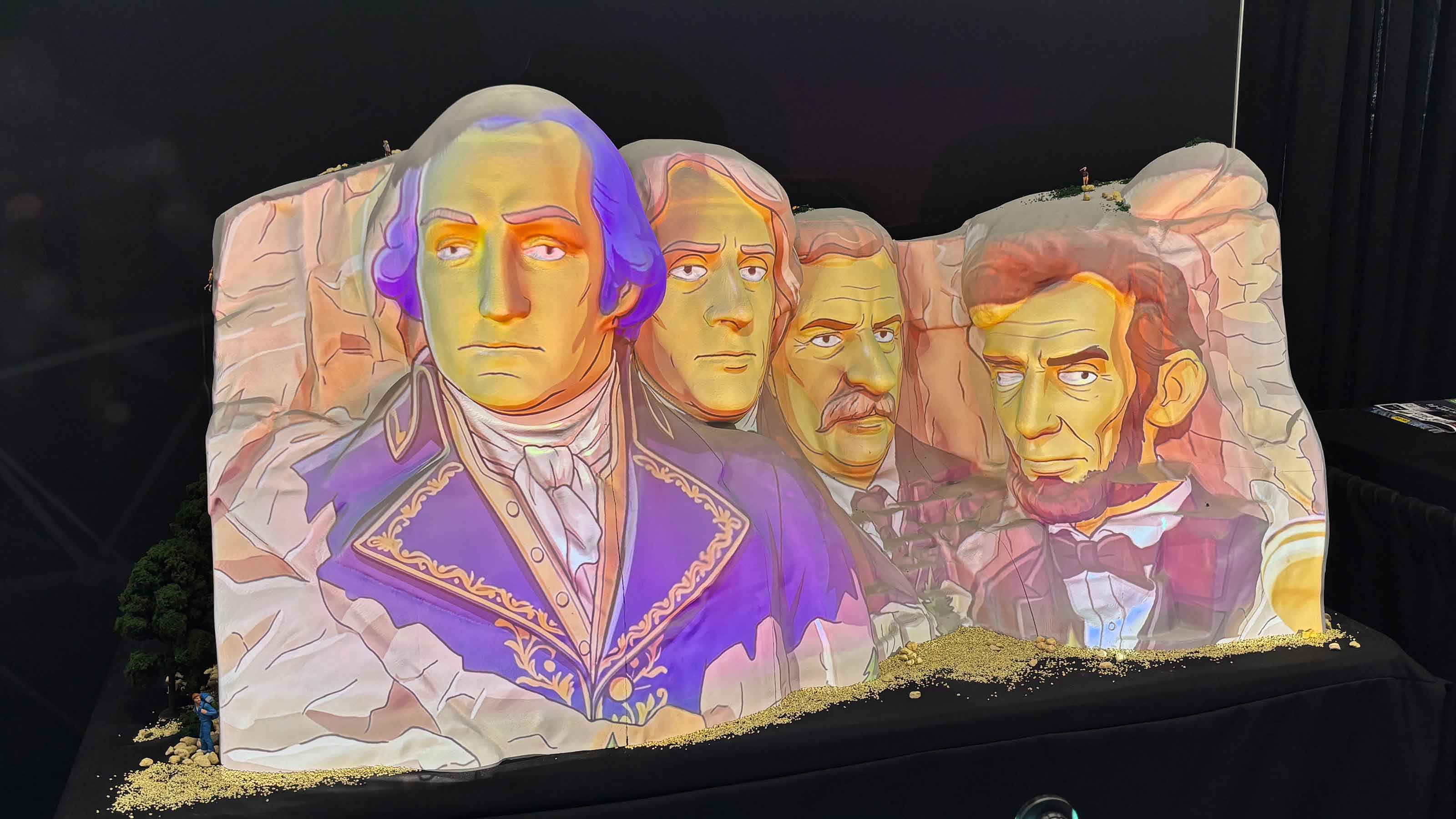 Mount Rushmore Projection Mapping