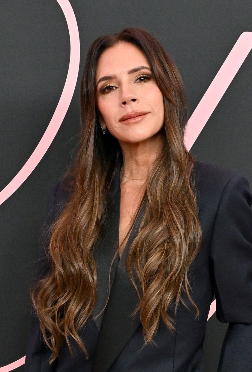 Victoria Beckham with very long hair