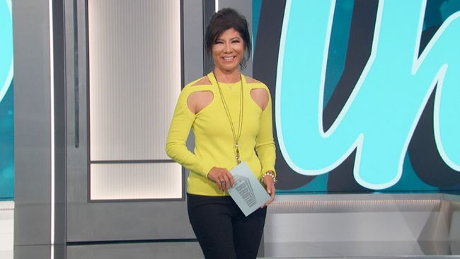 Julie Chen Moonves on eviction night on Big Brother.