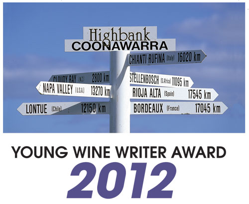 young wine writer award