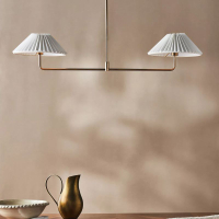 Harriet Two-Light Pleated Chandelier: was £368 now £218 at Anthropologie (save £150)