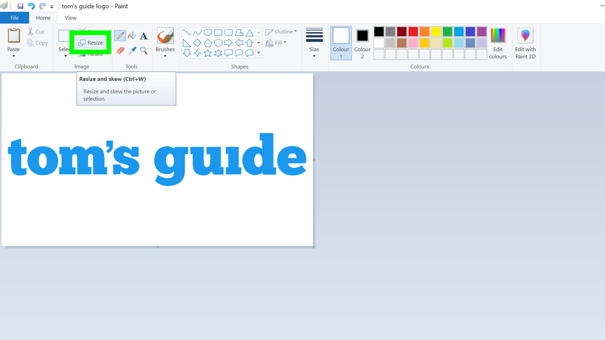 How to edit images in Microsoft Paint Tom's Guide