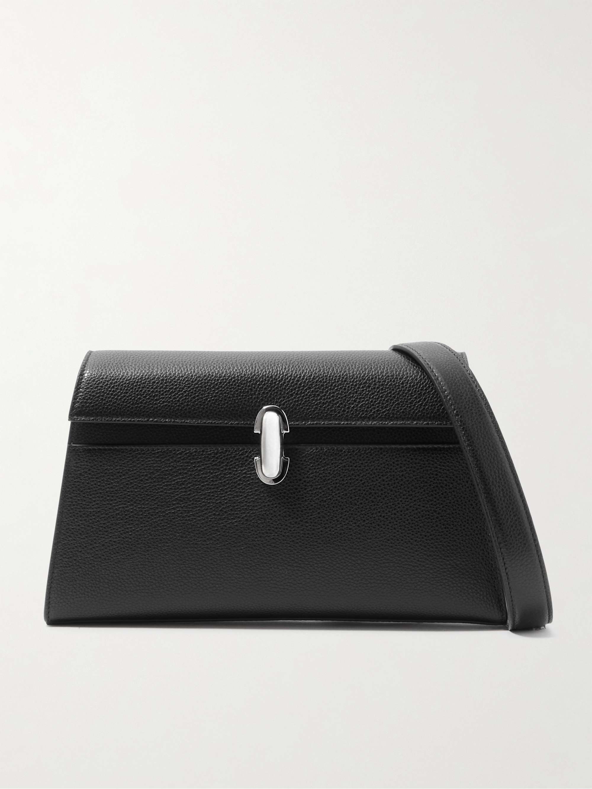 Symmetry Textured-Leather Shoulder Bag