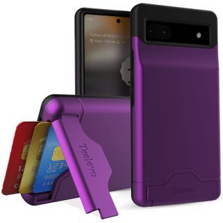 Teelevo Dual Layer Wallet Case for Google Pixel 6a