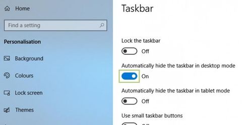 taskbar wont hide in game