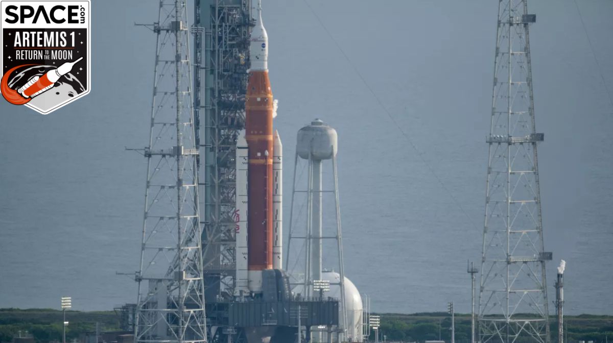 Watch crucial fueling test of NASA's Artemis 1 moon rocket today